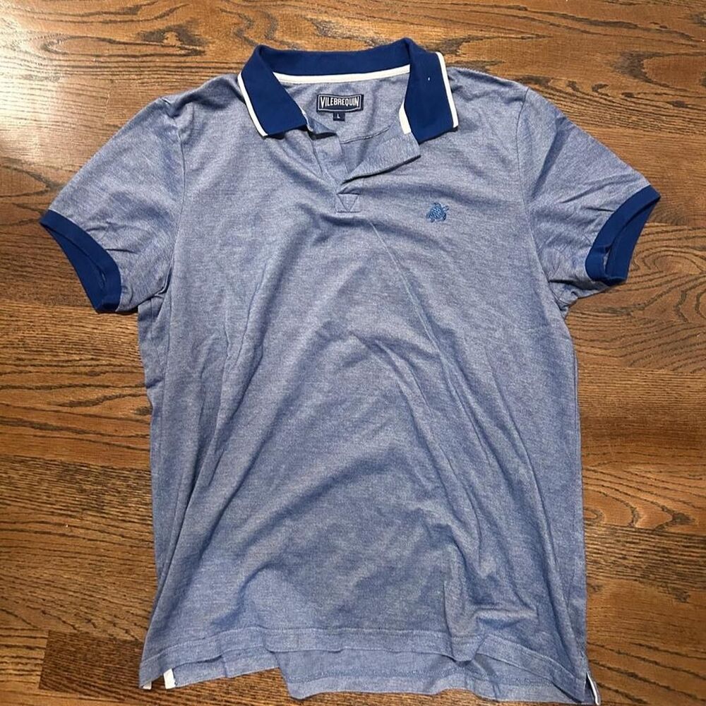 Vilebrequin Men's Blue and Navy Polo-shirts